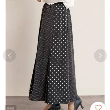 스콧 클럽 페넬 도트 플레어 스커트