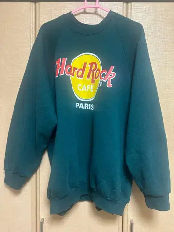 하드 록 카페 PARIS 구제 의류 그린 맨투맨