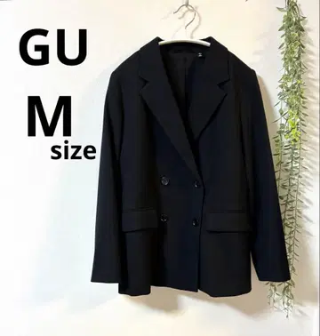 GU 더블 브레스트 자켓 Z 블랙 M 사이즈