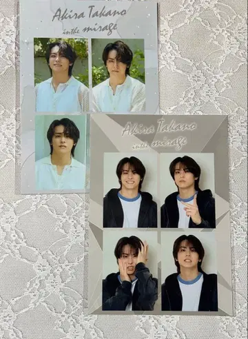 타카노 아키라 AKIRA TAKANO 4cut 사진 세트