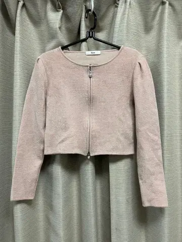 [컨디션 최상] Rene 르네 두꺼운 원단 더블 지퍼 가디건 36