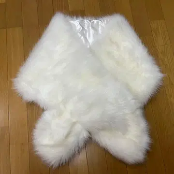 인조 모피 숄 케이프