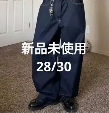 [ 미개봉 새상품 ] GAP 슈퍼 배기 데님 다크 린스 28W30L