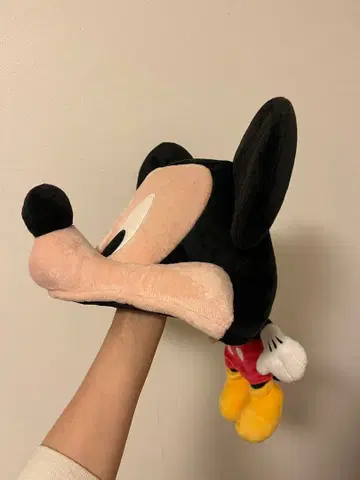 디즈니 미키 봉제 인형 모자