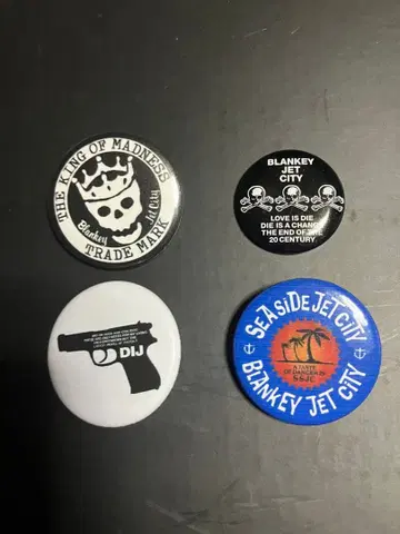 블랑키 제트 시티 캔뱃지 4개