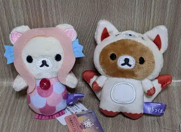 요괴 할로윈 손바닥 봉제 인형 2점 (리락쿠마 1점 코리락쿠마 1점)