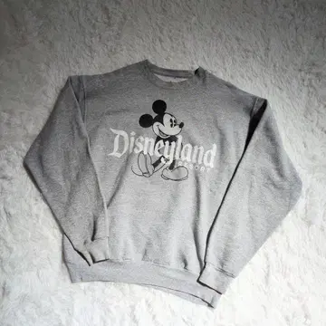 Y2K 빈티지 Disney Hanes 콜라보 맨투맨 미키 M