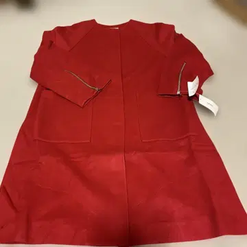 relume 빨간색 롱 코트