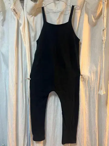 블랙 오버롤 작업복