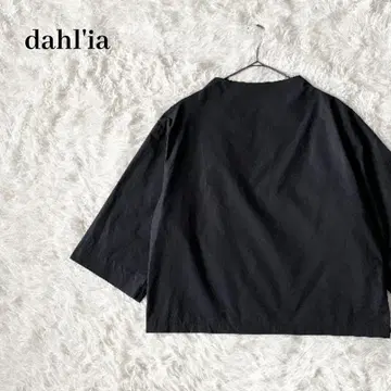 달리아 일본제 코튼 풀오버 반팔 집업 블랙 M 내추럴 고급