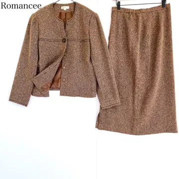 셋업 수트 빅 사이즈 13호 노카라 스커트 포멀