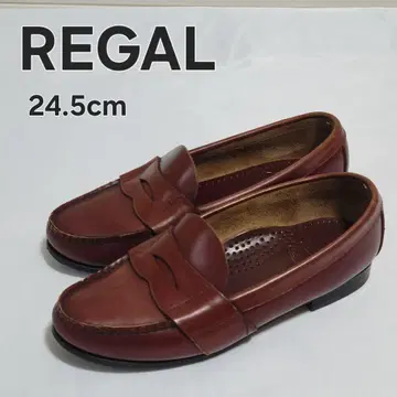 REGAL 리걸 가죽 코인 로퍼 24.5cm 카멜