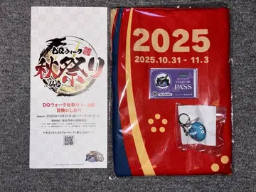 [ 미사용 새상품 ] 2025 DQ 워킹 축제 의상 키링 패스 책갈피