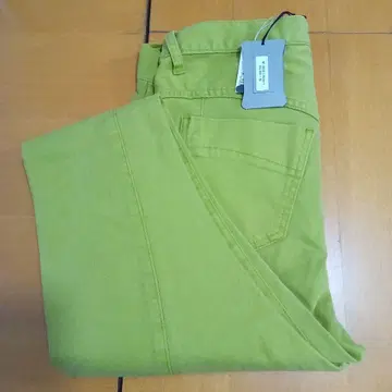 WAFFLISH WAFFLE 라임 그린 캐주얼 팬츠