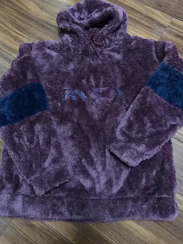 RVCA 플리스 자켓 보르도 새상품급