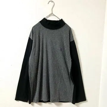 T438 [스탠리 브라커] 하이넥 티셔츠 긴팔 M 원포인트