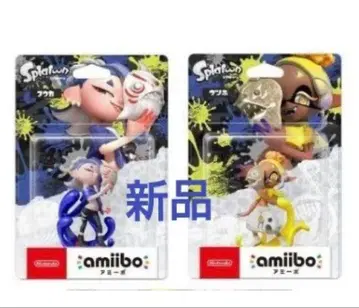 스프라툰 amiibo 후우카 우츠호 새상품 스리미 연합 모동숲 콜라보