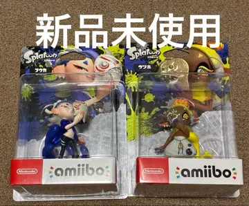 스프라툰 amiibo 후우카 우츠호 새상품 스리미 연합 모동숲 콜라보