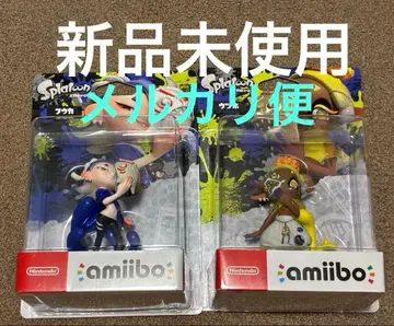 스프라툰 amiibo 후우카 우츠호 새상품 스리미 연합 모동숲 콜라보