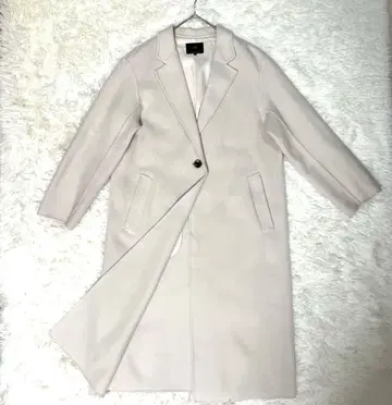 23구 22AW 에비하라 유리 씨 울 리버 롱 코트 38 사이즈