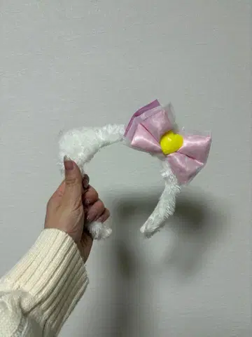 USJ 키티 머리띠 핑크 리본