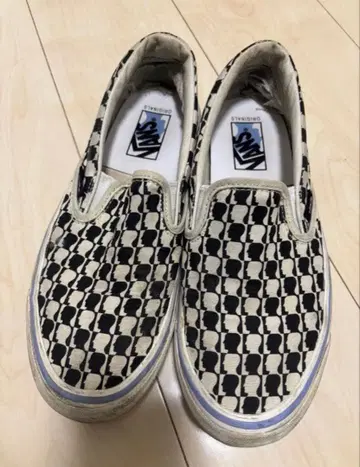 [ 완판템 ] Vans x braindead 슬립온 체커 레어 콜라보