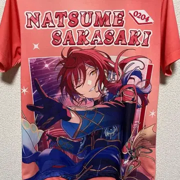 [ 새상품 ] [ 미사용 ] 앙스타 사카사키 나츠메 풀 그래픽 T셔츠