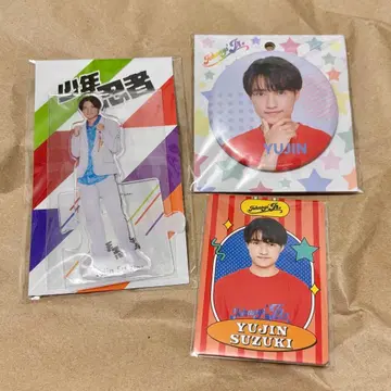 스즈키 유진 아크릴 스탠드 캔뱃지 프로필 카드 세트 판매