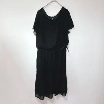 [ 13AR ] 쉬폰 원피스/반팔 성숙/러블리 허리 라인 플리츠