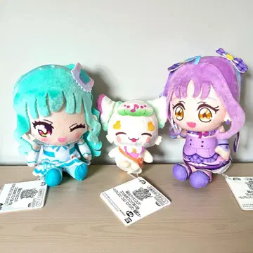 너와 아이돌 프리큐어 코로토 만마루쨩 프리 페이스 봉제 인형 3종 세트
