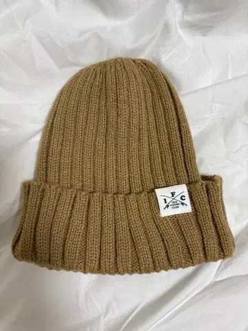 IFC 새상품급 베이지 리브 니트 모자