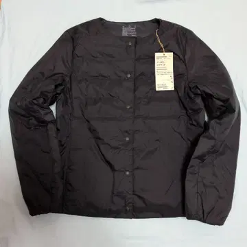 노카라 다운 자켓 S 블랙 포켓터블 MUJI 750 필파워