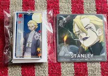 Dr.STONE 마네키네코 스탠리 아크릴 키링 코스터 2점