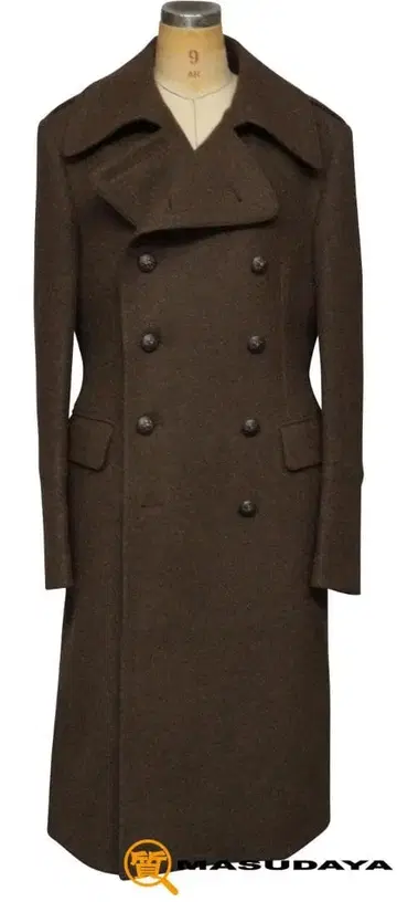 딸리아또레 오피서 코트 다크 브라운 [ 컨디션 최상 ]