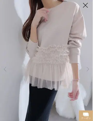 미사용 새상품 MARIA 셀렉 튤 디자인 종이상자 풀오버