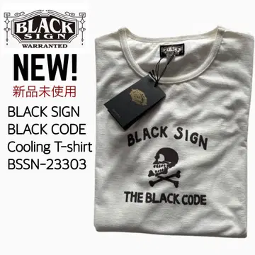 [ 미사용 새상품 샘플 ] 블랙사인 크로스사인 쿨링T셔츠 화이트