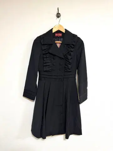 바디라인 BODYLINE 고스로리 프릴 백 리본 롱 자켓