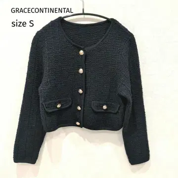 GRACECONTINENTAL 트위드 숏 니트 가디건