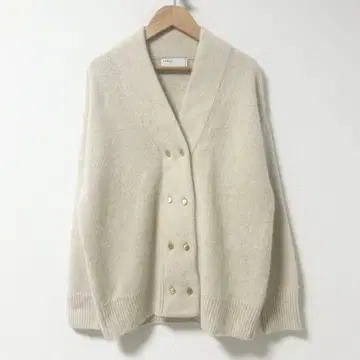 2024 AW NOBLE 야크 더블 버튼 니트 가디건