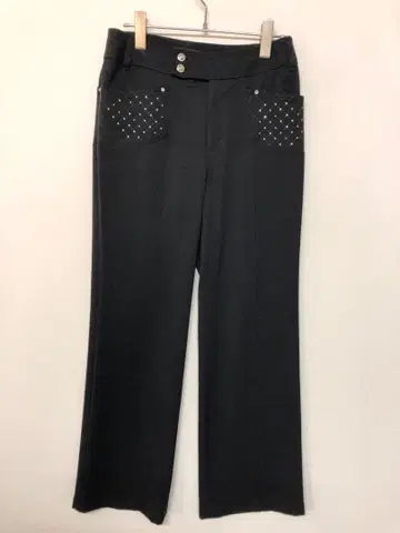 VALENZA 부티크 레트로 모드 구제 의류 큐빅 부츠컷 팬츠