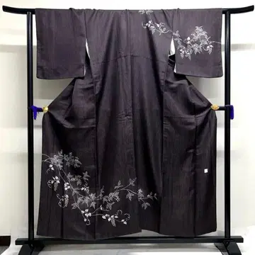 작가 호몬기 등나무 리프 덩굴 기모노 034k