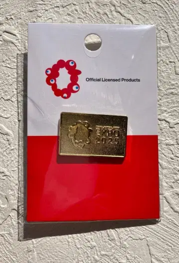 EXPO2025 핀 배지 로고 마크 가로 조합 골드 미야쿠미야쿠