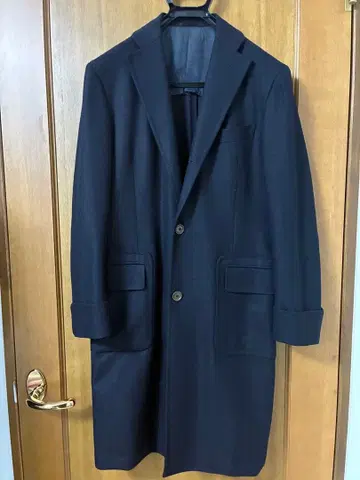 TOMORROWLAND 네이비 체스터 코트