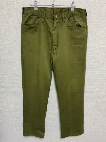 올리브 그린 워크 팬츠 구제 의류