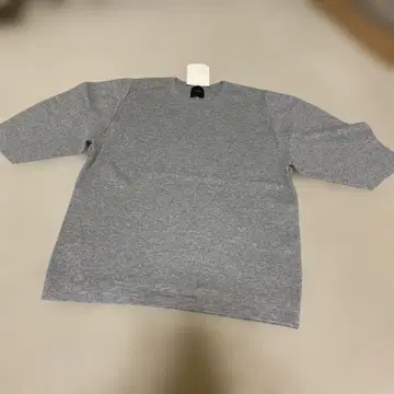 Spade & Spoon 그레이 반팔 니트