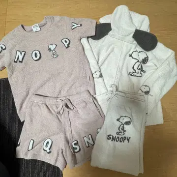 젤라또피케 스누피 셋업 핑크 귀 롱 바지 팬츠 반팔