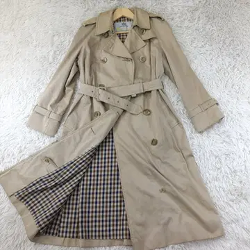아쿠아 스큐텀 영국제 Aqua5 트렌치코트 베이지 롱 기장