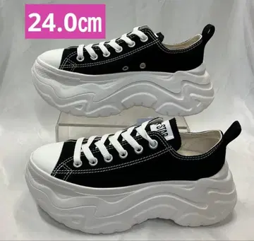 컨버스 올스타 시티하이크 OX 경량 통굽 라이트 블랙 24.0cm