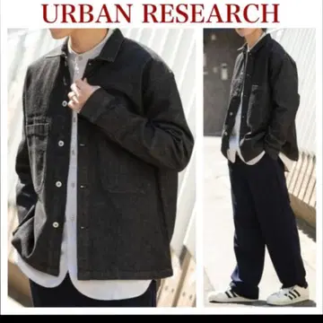 URBAN RESEARCH 블랙 데님 워크 자켓