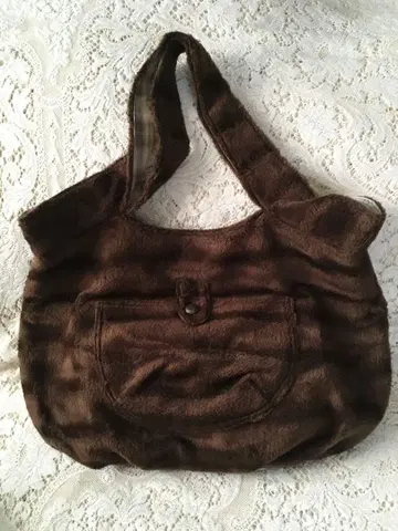 새상품급 온기감 있는 고급 인조 모피 숄더 OK 토트백 (그래니백)